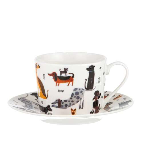 Canine Capers Puppers Cup & Saucer