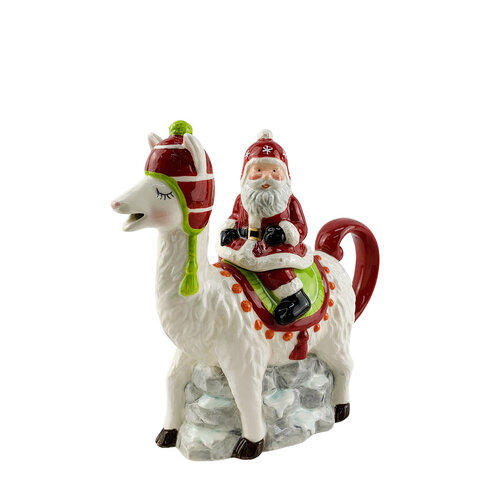 Santa Llama Teapot