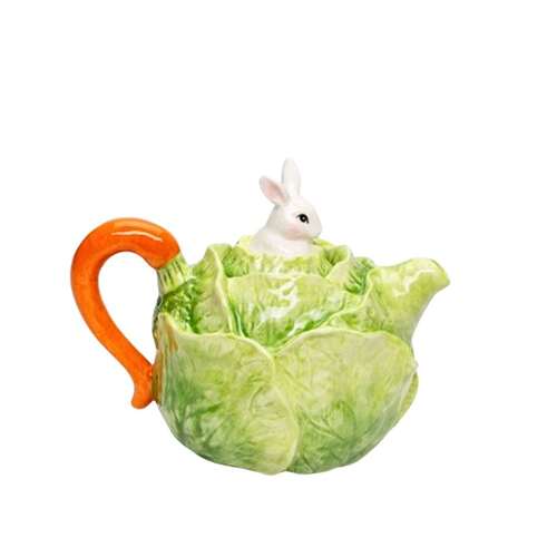 Bunny Cabbage Teapot