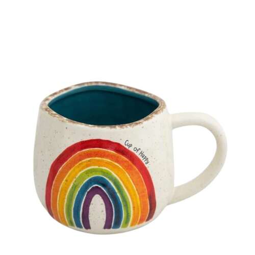 Artisan Rainbow Happy Mug