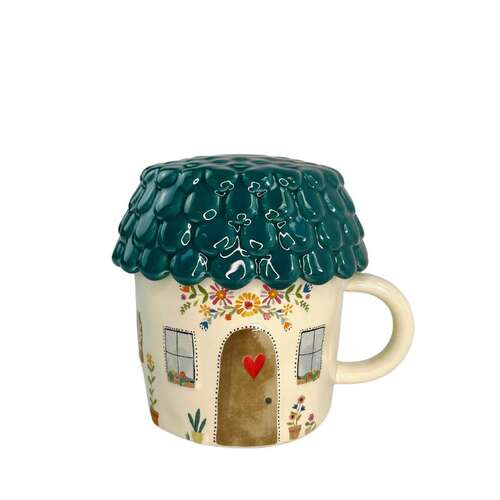 Cozy Cottage Mug with Lid