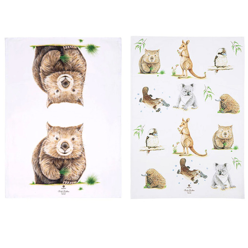 Bush Buddies 2 pack Tea Towel